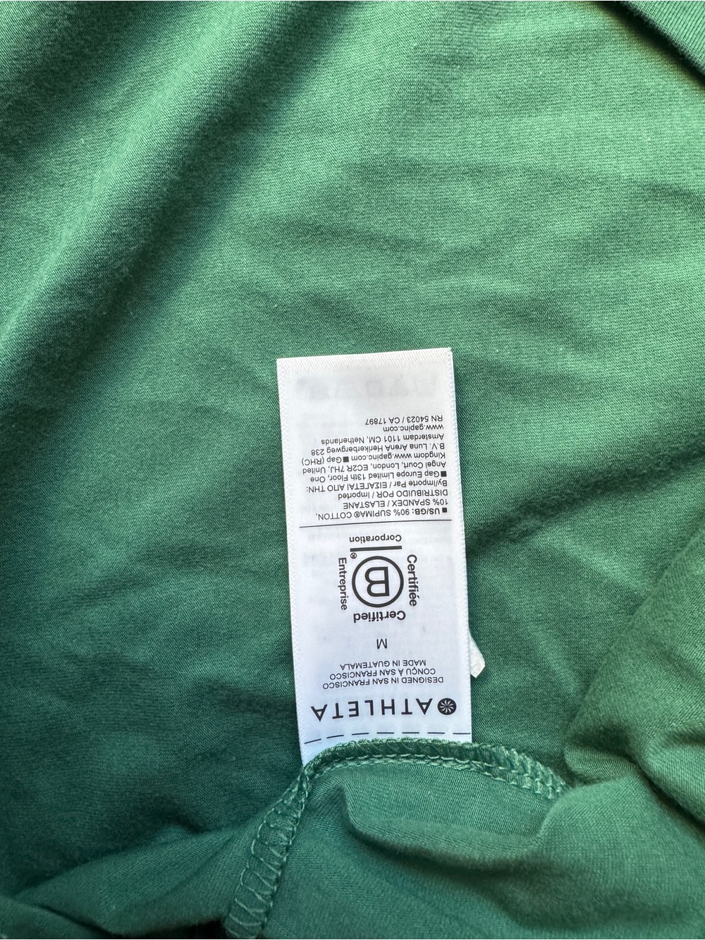 Athleta Long Sleeve Crew Top - Green - Picture 5 of 5